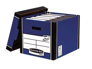 Bankers Box  premium hoge opbergdoos, ft 33 x 29,8 x 38,1 cm, blauw