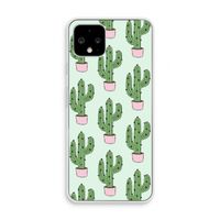 Cactus Lover: Pixel 4 Transparant Hoesje