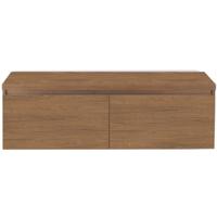 Frozen Badmeubelset 140 cm - Greeplijst in Kleur - Inclusief Wastafelbovenblad Honey