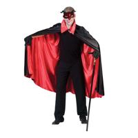 Halloween Duivel/vampier verkleed set - cape en masker - voor volwassenen - demon