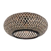 Anne Light & home Plafondlamp Maze Ø 42 cm bamboe zwart beige Anne Light & home Plafondlamp Maze Ø 42 cm bamboe zwart beige