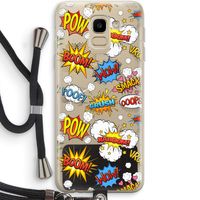 Pow Smack: Samsung Galaxy J6 (2018) Transparant Hoesje met koord