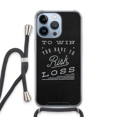 Risk loss: iPhone 13 Pro Transparant Hoesje met koord