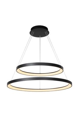 Lucide VIDAL - Hanglamp - Ø 78 cm - LED Dimb. - 1x92W 2700K - Zwart