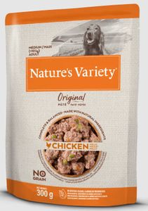 Natures variety original adult medium / maxi pouch chicken no grain (300 GR)
