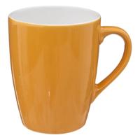 5Five Koffiemokken Colorama - 1x stuks - Keramiek - geel - 380 ml - 9 x 11 cm