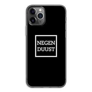 Negenduust black: iPhone 11 Pro Transparant Hoesje
