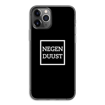 Negenduust black: iPhone 11 Pro Transparant Hoesje