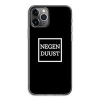 Negenduust black: iPhone 11 Pro Transparant Hoesje