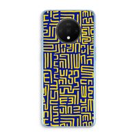 Majorelle Blue Print: OnePlus 7T Transparant Hoesje