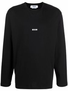 MSGM t-shirt à logo imprimé - Noir