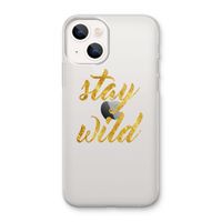 Stay wild: iPhone 13 mini Transparant Hoesje