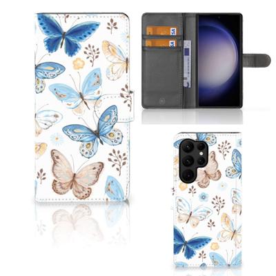 Telefoonhoesje | Met pasjeshouder | voor Samsung Galaxy S23 Ultra Vlinder
