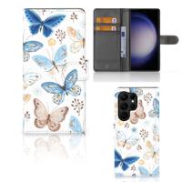 Telefoonhoesje | Met pasjeshouder | voor Samsung Galaxy S23 Ultra Vlinder