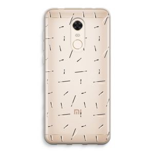 Hipster stripes: Xiaomi Redmi 5 Transparant Hoesje