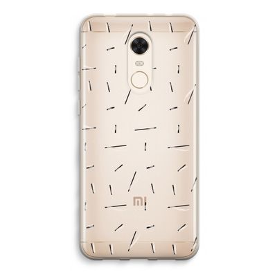 Hipster stripes: Xiaomi Redmi 5 Transparant Hoesje