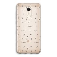 Hipster stripes: Xiaomi Redmi 5 Transparant Hoesje