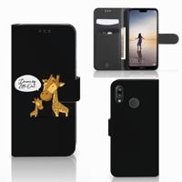 Huawei P20 Lite Leuk Hoesje Giraffe Huawei P20 Lite Leuk Hoesje Giraffe