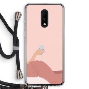 Wine: OnePlus 7 Transparant Hoesje met koord