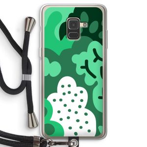 Bushes: Samsung Galaxy A8 (2018) Transparant Hoesje met koord