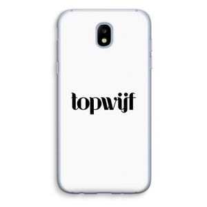 Topwijf Wit: Samsung Galaxy J5 (2017) Transparant Hoesje