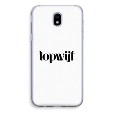 Topwijf Wit: Samsung Galaxy J5 (2017) Transparant Hoesje