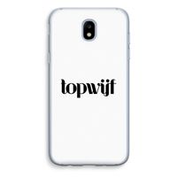 Topwijf Wit: Samsung Galaxy J5 (2017) Transparant Hoesje
