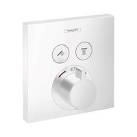 Thermostaat Afbouwdeel ShowerSelect HansGrohe Voor 2 Functies Mat Wit - thumbnail