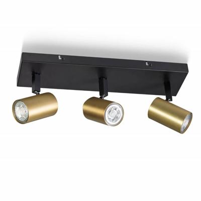 ETH 3-lichts plafondspotThe Common zwart met goud - 05-SP4538-3004
