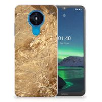 Nokia 1.4 TPU Siliconen Hoesje Marmer Creme