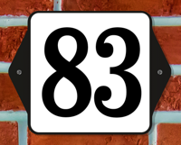 Huisnummer standaard nummer 83 - Warentuin mix