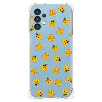 Doorzichtige Silicone Hoesje voor Samsung Galaxy A13 (4G) Katten Emojis