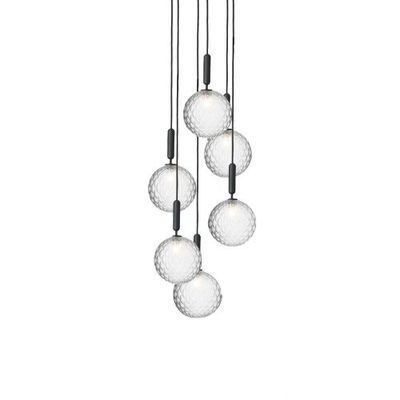 Nuura Miira 6 Large Hanglamp - Grijs - Transparant