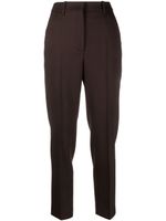 Incotex pantalon de tailleur à taille haute - Marron - thumbnail