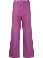 BODE pantalon de jogging en coton à coupe ample - Violet - thumbnail