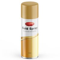 Decoratie spray goud/goudspray 111 ml - thumbnail