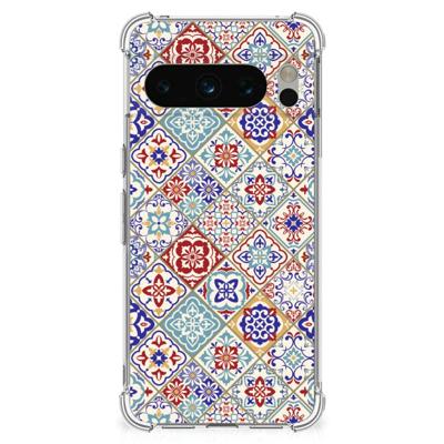 Google Pixel 8 Pro Anti-Shock Hoesje Tiles Color Google Pixel 8 Pro Anti-Shock Hoesje Tiles Color