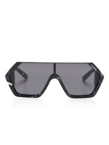 Philipp Plein lunettes de soleil à monture oversize - Noir