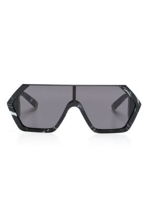 Philipp Plein Eyewear lunettes de soleil à monture oversize - Noir
