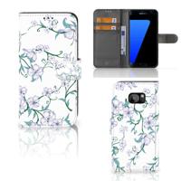 Samsung Galaxy S7 Edge Uniek Hoesje Blossom White