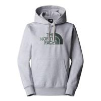 The North Face Drew Peak Hoodie Trui Heren TNF Light Grey Heather/Duck Green M