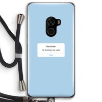 Reminder: Xiaomi Mi Mix 2 Transparant Hoesje met koord