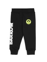 Barrow kids pantalon de jogging en coton à logo imprimé - Noir