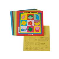 Vouwblaadjes vierkant 12x12cm 65gram assorti 90 vel | 10 stuks