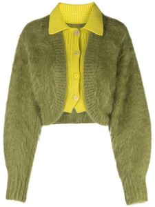 JNBY cardigan à design superposé - Vert