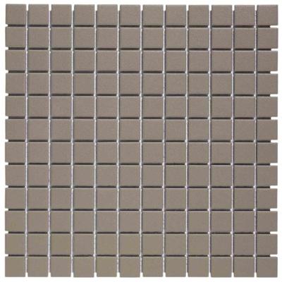 The Mosaic Factory London Mozaiek Tegel Vierkant - Donker Grijs Porselein Ongeglazuurd, R11 300x300 mm