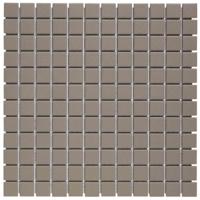 The Mosaic Factory London Mozaiek Tegel Vierkant - Donker Grijs Porselein Ongeglazuurd, R11 300x300 mm