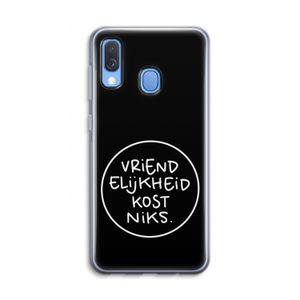 Vriendelijkheid: Samsung Galaxy A40 Transparant Hoesje