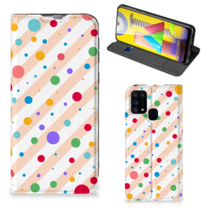 Samsung Galaxy M31 Hoesje met Magneet Dots