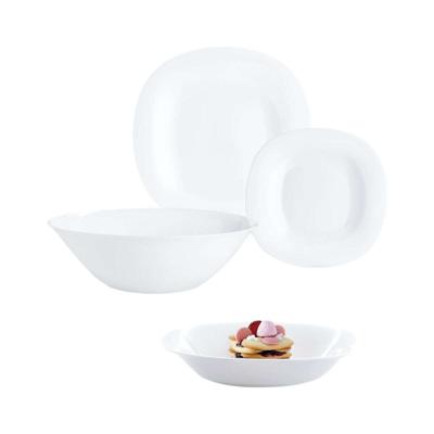 Serviesset Luminarc Carine Blanco Wit Glas 19 Onderdelen
